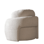 Fauteuil Nino off white polyester stof