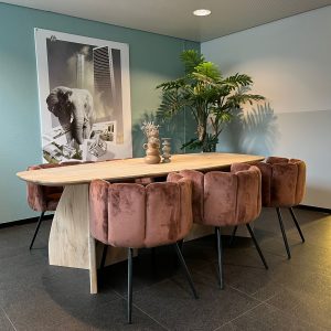 Eikenhouten deens ovale tafel Catier