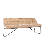 Eetkamerbank Janna taupe velvet 155 cm