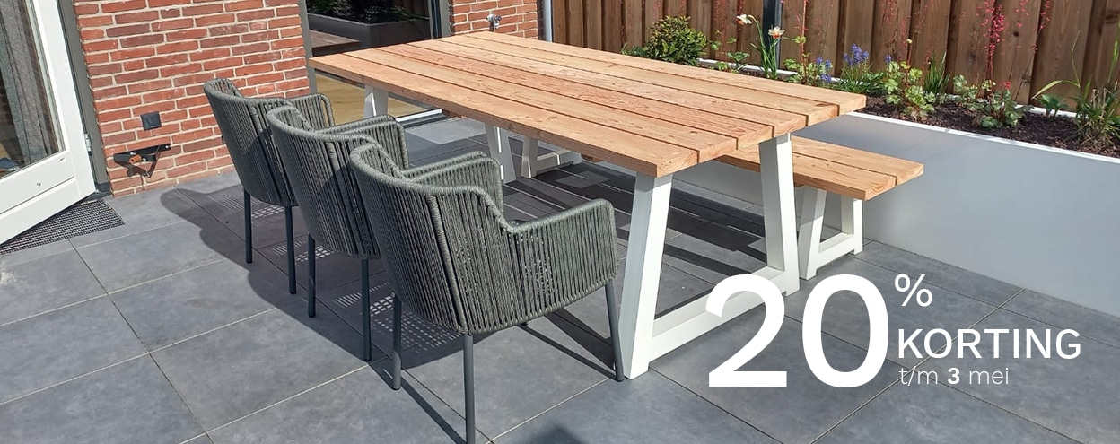 20% korting op alles