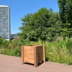 Irokohouten bloembak Alba
