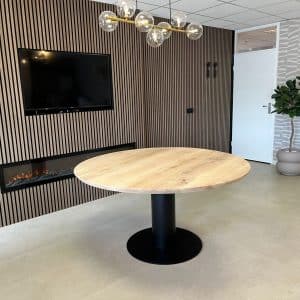Eikenhouten ronde tafel Jamie